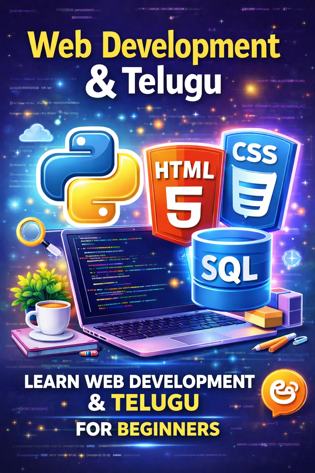 Python, Web & SQL Foundations with Spoken Telugu Course by Dhana Lakshmi